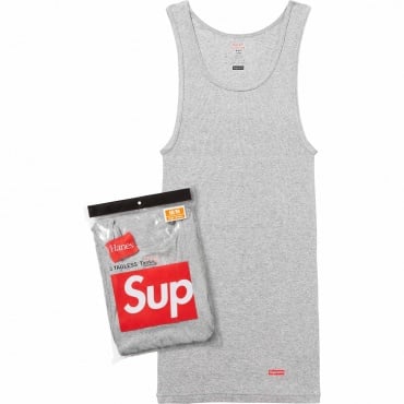 Supreme x Hanes Camiseta Tagless Tank Top Cinza