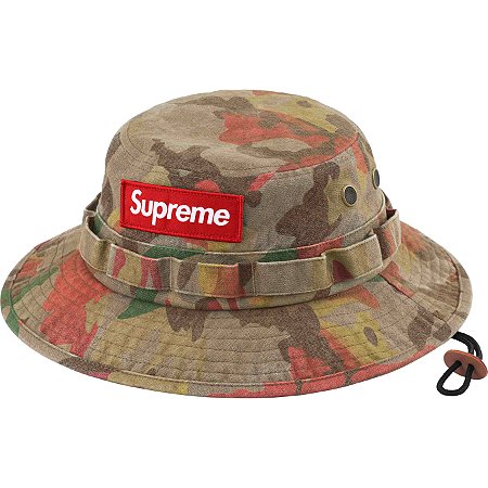 Supreme Bucket Washed Canvas Boonie (FW24) Tan Camo