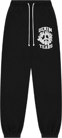Denim Tears Calça Moletom Denim University Preta