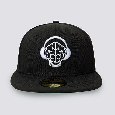 Pleasures x New Era Boné Nerd Brain Preto