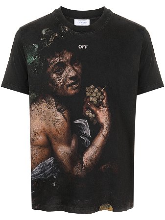 Off-White Camiseta Bacchus Slim Preta