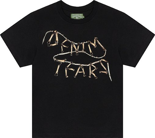 Denim Tears Camiseta Chicken Bone Preta