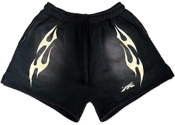 Hellstar Bermuda Moletom Sports Flame Preta