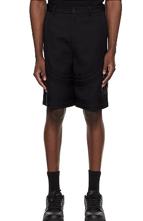 Off-White Bermuda Formal Varsity Preta