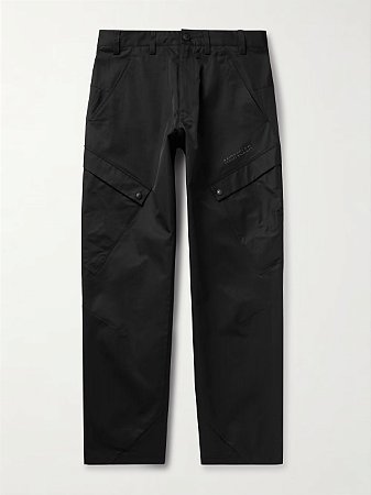 Moncler Calça Cargo Straight leg Cotton Blend Twill Preta