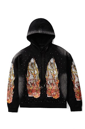 Who Decides War Moletom Flames Glass Preta