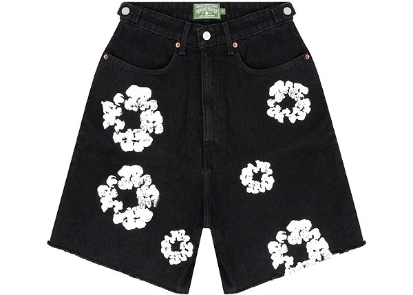 Denim Tears Bermuda The Cotton Wreath Jean Short Preto