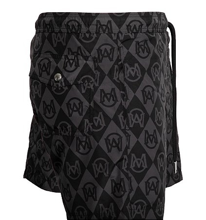 Moncler Short Monogram Preto