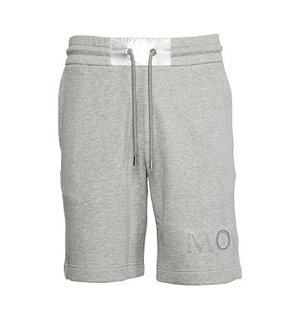 Moncler Bermuda Moletom Logo Cinza
