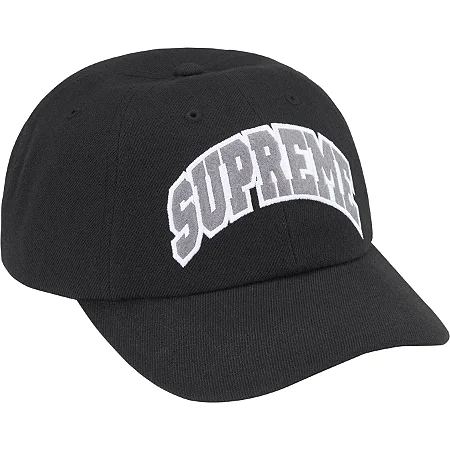 Supreme Boné Felt Arc 6-Panel SS24 Preto
