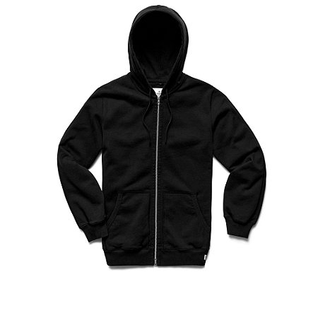 Reigning Champ Moletom Heavyweight Fleece Standard Zip Preto