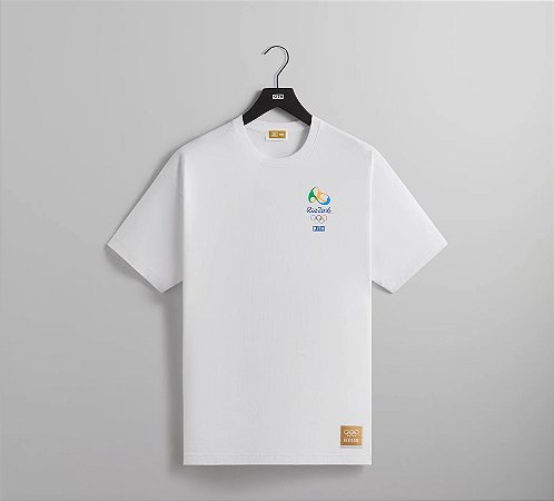 Kith x Olympics Camiseta Heritage Rio 2016 Vintage Branca