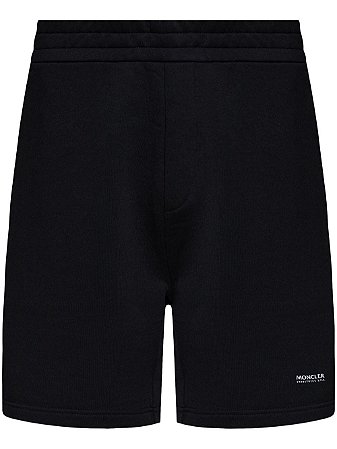 Moncler Bermuda Logo Short Preta