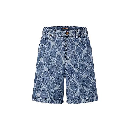 Louis Vuitton Bermuda Monogram Printed Denim