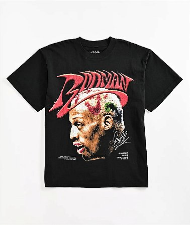 Rodman Camiseta Apparel Head Profile Preta
