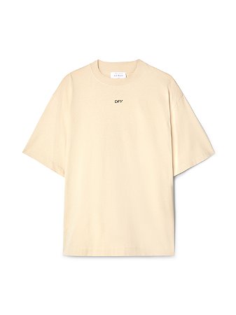 Off-White Camiseta Off Stamp Skate S/S Bege