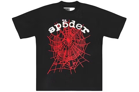 Sp5der Camiseta Legacy Logo Heavyweight Preta
