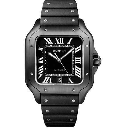 Cartier Relógio Cartier Santos Stainless Steal Preto