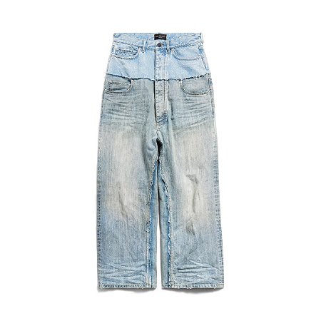 Balenciaga Calça Cutup Baggy Denim Azul