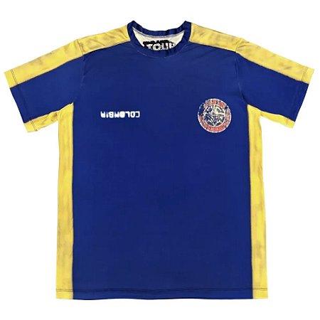 Travis Scott Camiseta Jersey Colombia Soccer Azul