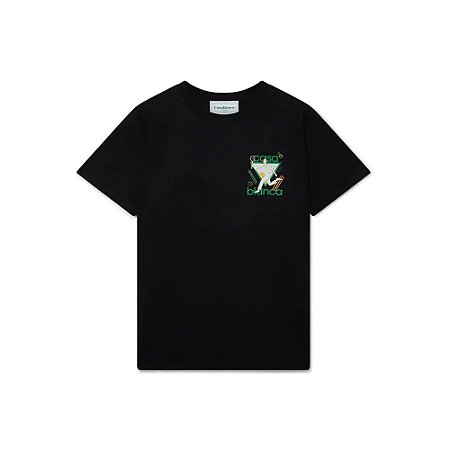 Casablanca Camiseta Le Jeu Printed Preta