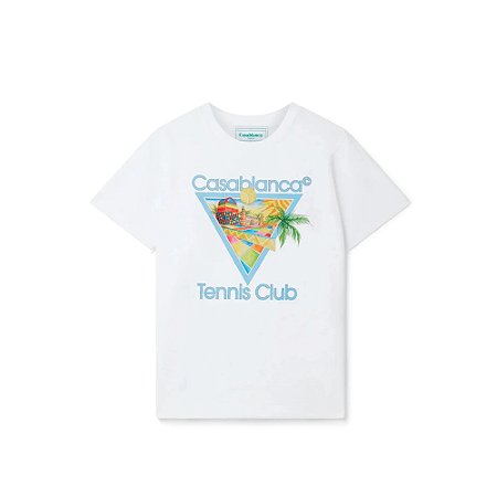 Casablanca Camiseta Afro Cubism Tennis Club Branca