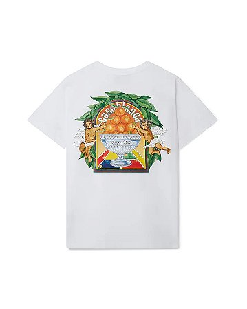 Casablanca Camiseta Triomphe D’Orange Branca