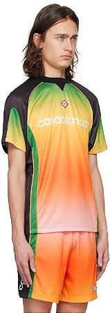 Casablanca Set Camiseta e  Shorts Football Gradient Multicolor