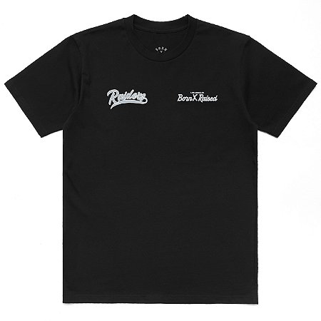 Born x Raised x Raiders Camiseta Helmet Preta
