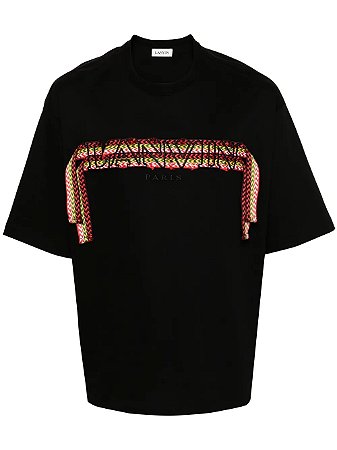 Lanvin Camiseta Maglia Uomo Preta