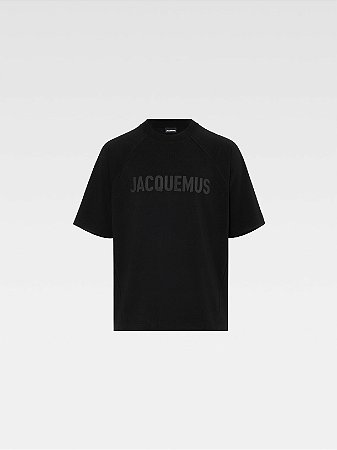Jacquemus Camiseta Les Classiques "Le Typo" Preta
