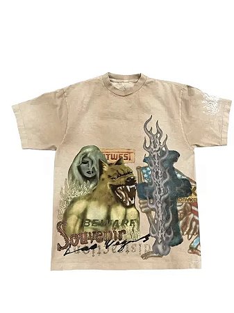 Cactus Jack Camiseta Bazaar Souvenir Marrom