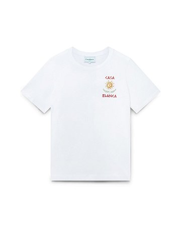 Casablanca Camiseta Le Temple Du Savoir Printed Branca