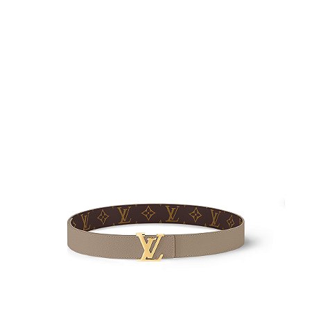 Louis Vuitton Cinto Reversivel LV Initiales 30mm Bege