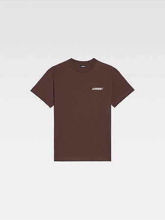 Jacquemus Camiseta Logo Shirt Marrom