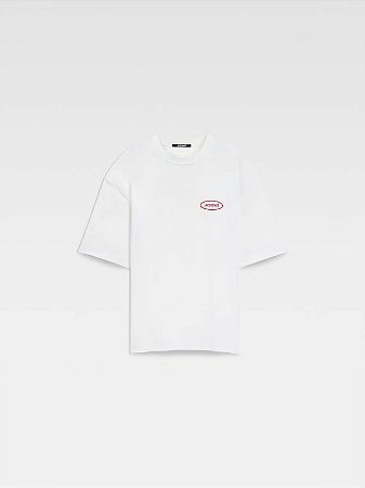 Jacquemus Camiseta Logo Patch Branca