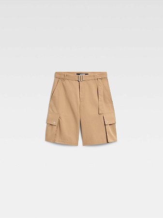 Jacquemus Bermuda Belted Cargo Caramelo
