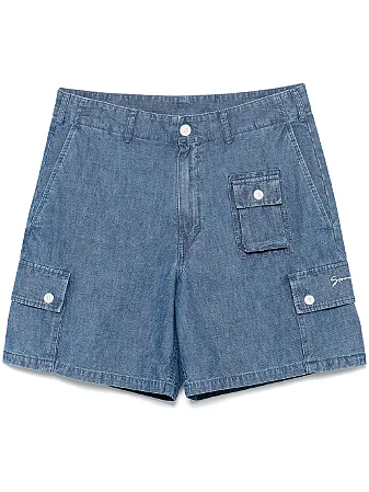 Givenchy Bermuda Cargo Blue Denim