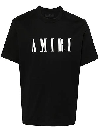 Amiri Conjunto Camiseta + Bermuda Core Logo Swim Trunk Preta