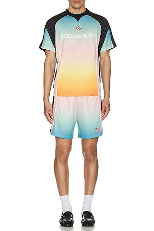 Casablanca Camiseta e Short Football Azul