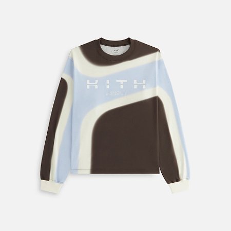 Kith Camiseta Manga Longa Aerosol Ridley Tech Kyanite Azul