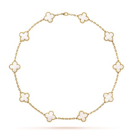 Van Cleef Colar Vintage Alhambra 10 motivos Madreperola