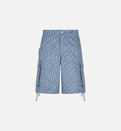 Dior Bermuda Cargo Dior Oblique Azul