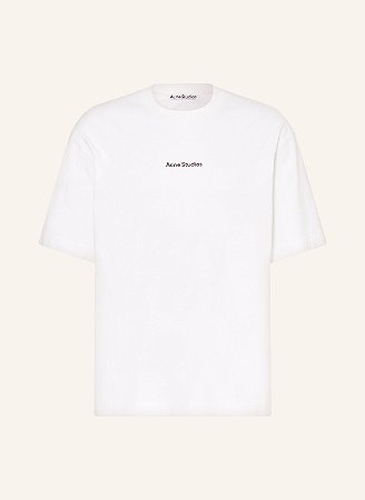 Acne Studios Camiseta Logo Print Branca