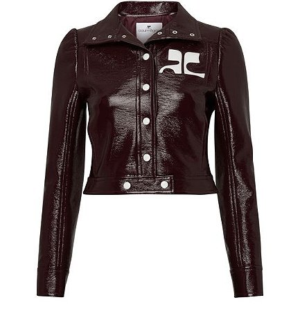 Courreges Jaqueta Reedition Vynil Burgundy