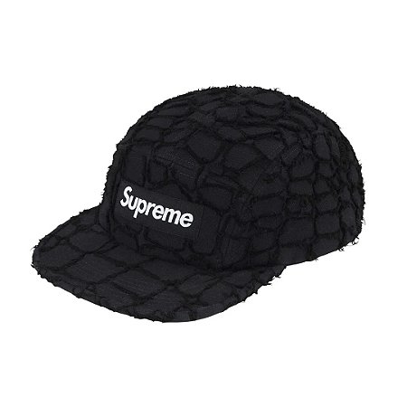 Supreme Boné Frayed Croc Preto