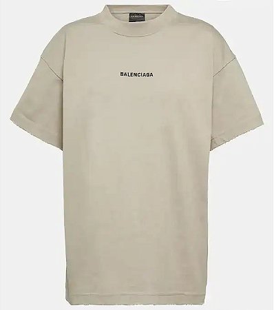 Balenciaga Camiseta New Balenciaga Back Taupe