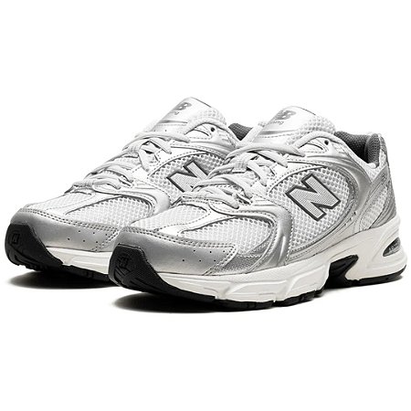 New Balance 530 White Silver Metalic