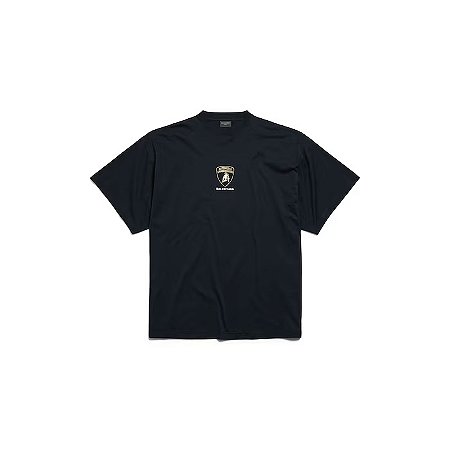 Balenciaga x Automobili Lamborghini Camiseta Shield Faded Preta
