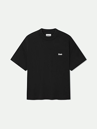 Rhude Camiseta Classique Mock Neck Preta